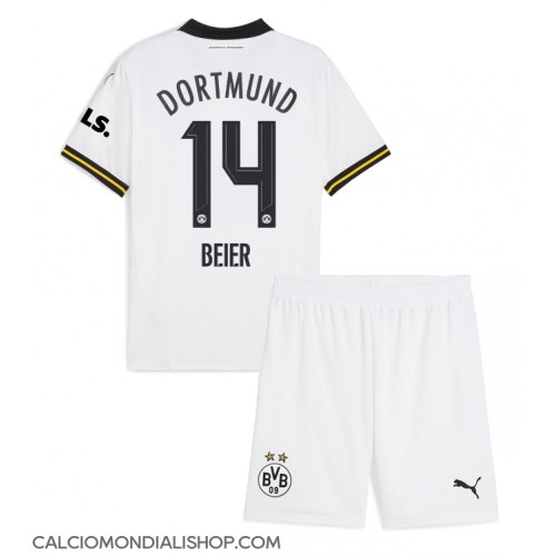 Maglie da calcio Borussia Dortmund Maximilian Beier #14 Terza Maglia Bambino 2024-25 Manica Corta (+ Pantaloni corti)